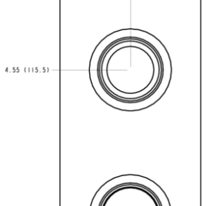 QMM Sun Hydraulics Ninety degree Line mount manifold drawing