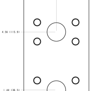 QMP Sun Hydraulics Ninety degree Line mount manifold drawing