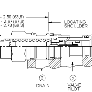 QPAB-LAN Sun Hydraulics Accumulator Sense, Pump Unload Valve – installation dimensions drawing, cavity T-11A