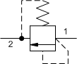RBAC – Direct-acting relief valve - pilot capacity – RBA_-C RBAC-LAN Sun Hydraulics Relief Valve – hydraulic schematic symbol