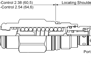 RBDA-LAN Sun Hydraulics Relief Valve – installation dimensions drawing, cavity T-10A