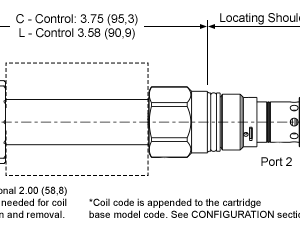 RPEN-LAN Sun Hydraulics Relief Valve – installation dimensions drawing, cavity T-10A