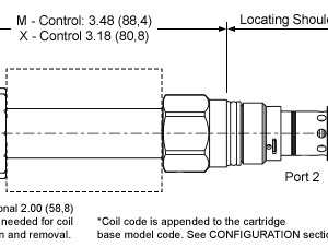 RPEP-XAN Sun Hydraulics Relief Valve – installation dimensions drawing, cavity T-10A