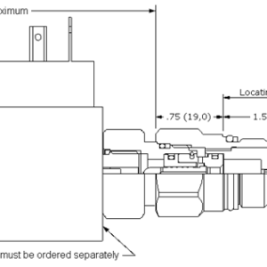 RPES8-WN Sun Hydraulics Relief Valve – installation dimensions drawing, cavity T-10A