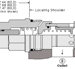 RPIE-LAN Sun Hydraulics Relief Valve – installation dimensions drawing, cavity T-16A