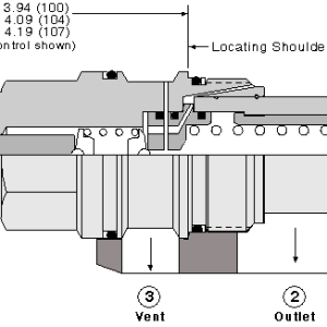 RVIA-LAN Sun Hydraulics Relief Valve – installation dimensions drawing, cavity T-19A