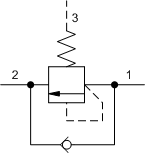 SCCA – Direct-acting sequence valve with reverse flow check – SC_A-C SCCA-LAN Sun Hydraulics Sequence Valve – hydraulic schematic symbol