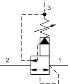 SQHB – Kick-down, pilot-operated, balanced piston sequence valve – SQ_B SQHB-LAN Sun Hydraulics Sequence Valve – hydraulic schematic symbol
