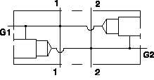 VDT Sun Hydraulics Cross port with gauge ports Line mount manifold drawing