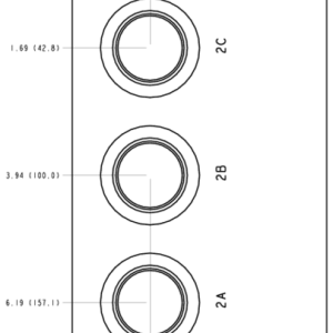 VGJ Sun Hydraulics Common port 1 Line mount manifold drawing