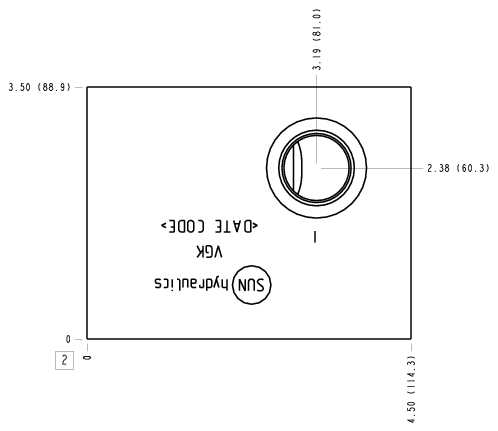 VGK – Common port 1 – VGK_2B VGK Sun Hydraulics Common port 1 Line mount manifold drawing