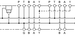 VLB Sun Hydraulics 2 Station, Parallel circuit with relief cavity Bar manifold manifold drawing