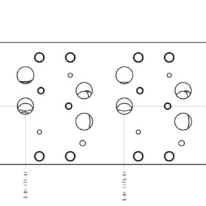 VLC Sun Hydraulics 3 Station, Parallel circuit with relief cavity Bar manifold manifold drawing