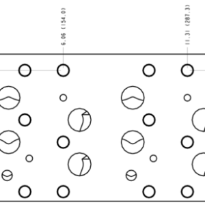VLR Sun Hydraulics 3 Station, Parallel circuit with relief cavity Bar manifold manifold drawing