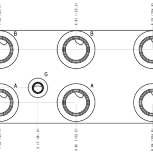 VML Sun Hydraulics 3 Station, Parallel circuit with relief cavity Bar manifold manifold drawing