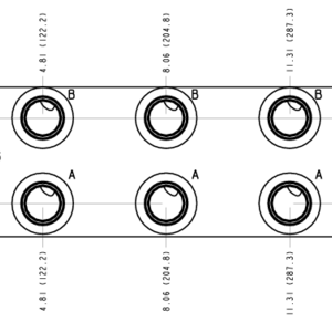 VMN Sun Hydraulics 5 Station, Parallel circuit with relief cavity Bar manifold manifold drawing