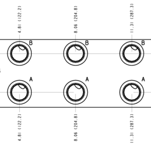 VMY Sun Hydraulics 5 Station, Parallel circuit with relief cavity Bar manifold manifold drawing