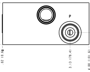 VTC Sun Hydraulics Eaton/Char-Lynn H & S: Cross port with ISO 03 subplate Motor mount manifold drawing