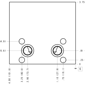 VTR Sun Hydraulics Eaton/Char-Lynn H & S: Cross pilot Motor mount manifold drawing