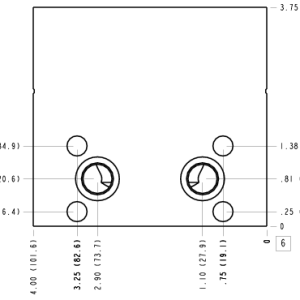 VTS Sun Hydraulics Eaton/Char-Lynn H & S: Cross pilot Motor mount manifold drawing