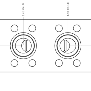 VTT Sun Hydraulics Eaton/Char-Lynn 10000: Cross pilot Motor mount manifold drawing
