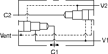 VTU Sun Hydraulics Direct mount, cross pilot Gasket mount manifold drawing