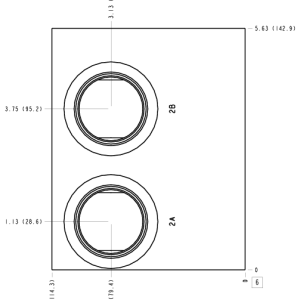 VVD Sun Hydraulics Common port 1 Line mount manifold drawing