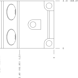 VYA Sun Hydraulics Direct mount, cross pilot, 2 gasket ports Gasket mount manifold drawing