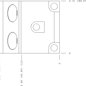 VYU Sun Hydraulics Inline, Direct mount, cross pilot, 2 gasket ports Gasket mount manifold drawing