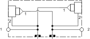 VZF Sun Hydraulics Eaton/Char-Lynn 4000/6000: Cross port Motor mount manifold drawing