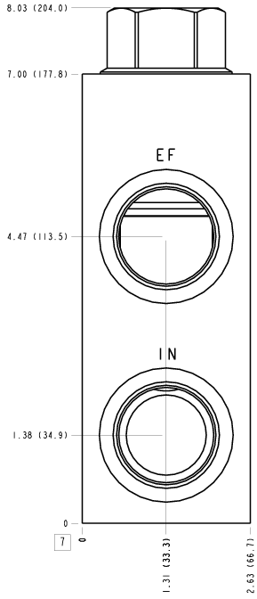 W2W Sun Hydraulics With bypass compensator Line mount manifold drawing