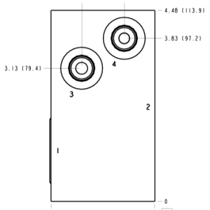 W6T Sun Hydraulics Direct mount Line mount manifold drawing