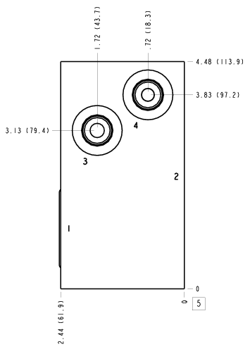 W6T Sun Hydraulics Direct mount Line mount manifold drawing