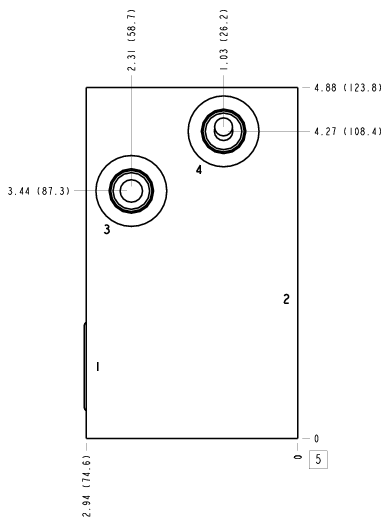 W6W Sun Hydraulics Direct mount Line mount manifold drawing