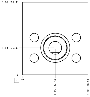 W8Z Sun Hydraulics Direct mount Line mount manifold drawing