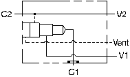 WDB Sun Hydraulics Direct mount, cross pilot Gasket mount manifold drawing