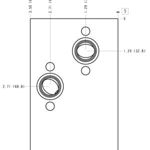 WEK Sun Hydraulics Danfoss OMP/OMR: Priority flow control on P, bypass to T Motor mount manifold drawing