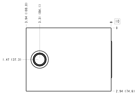 WFX – Sandwich mount through port – WFX_10B WFX Sun Hydraulics Sandwich mount through port Line mount manifold drawing