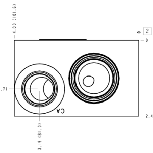 WPD Sun Hydraulics Direct mount, cross pilot Line mount manifold drawing