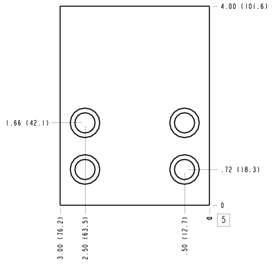WRC – Direct mount, through port 2 – WRC_5B WRC Sun Hydraulics Direct mount, through port 2 Line mount manifold drawing
