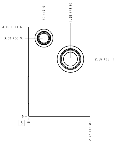 WRC – Direct mount, through port 2 – WRC_8B WRC Sun Hydraulics Direct mount, through port 2 Line mount manifold drawing