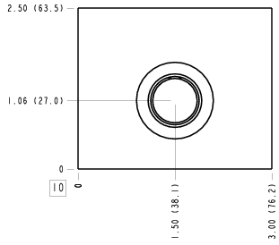 WSL – Through port 2 with gauge port – WSL_10B WSL Sun Hydraulics Through port 2 with gauge port Line mount manifold drawing