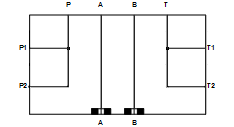 WVB Sun Hydraulics Danfoss OMP/OMR: ISO 03 subplate Motor mount manifold drawing