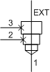 XACBE-XN Sun Hydraulics Cavity Plug Valve – hydraulic schematic symbol