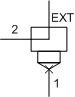 XACC-EXN Sun Hydraulics Cavity Plug Valve – hydraulic schematic symbol