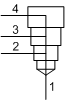 XCOA-XXN Sun Hydraulics Cavity Plug Valve – hydraulic schematic symbol