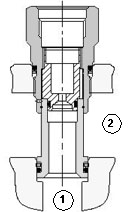 XFAA-8XN Sun Hydraulics Converter Valve – hydraulic schematic symbol