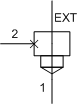 XGCAE-XN Sun Hydraulics Cavity Plug Valve – hydraulic schematic symbol