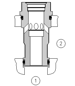 XIOAF Sun Hydraulics Converter Valve – hydraulic schematic symbol