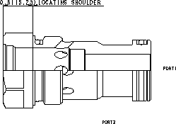 XIOCDXN Sun Hydraulics Converter Valve – 2D outline drawing